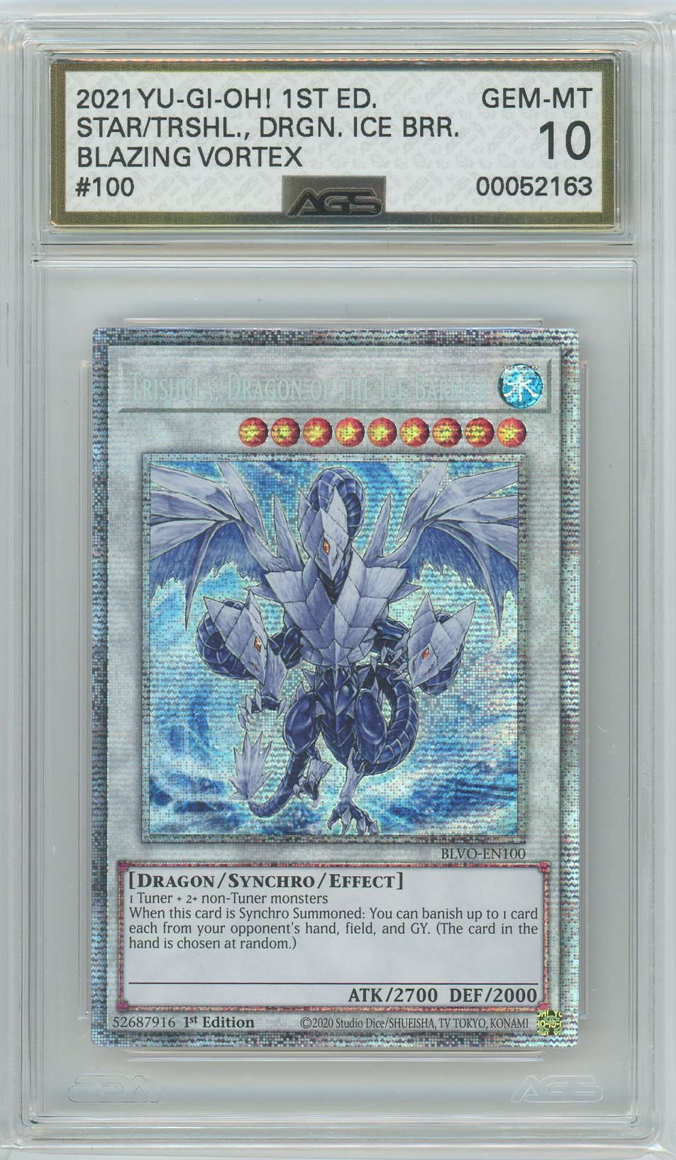 AGS (GEM-MT 10) Trishula, Dragon of the Ice Barrier - Starlight Rare - Pokemon Plug AGS (GEM-MT 10) Trishula, Dragon of the Ice Barrier - Starlight Rare - Pokemon Plug
