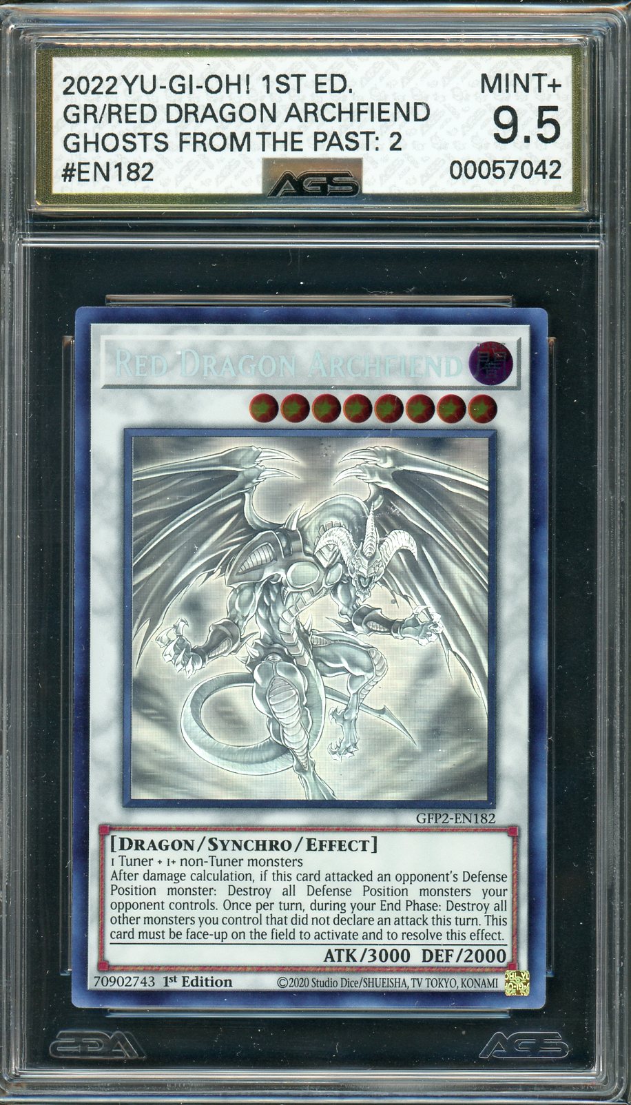 AGS (MINT+ 9.5) Red Dragon Archfiend #EN182 - Ghosts From The Past The Pokemon Plug AGS (MINT+ 9.5) Red Dragon Archfiend #EN182 - Ghosts From The Past The Pokemon Plug