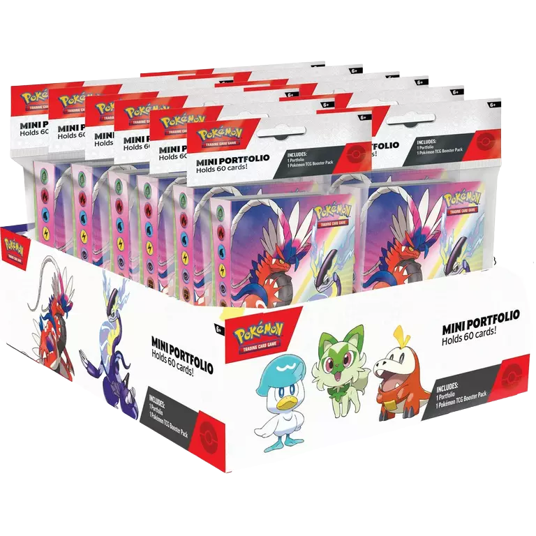 Scarlet & Violet (Base Set) Mini Portfolio (Includes 1 Pack + Holds 60 Pokemon Plug Scarlet & Violet (Base Set) Mini Portfolio (Includes 1 Pack + Holds 60 Pokemon Plug