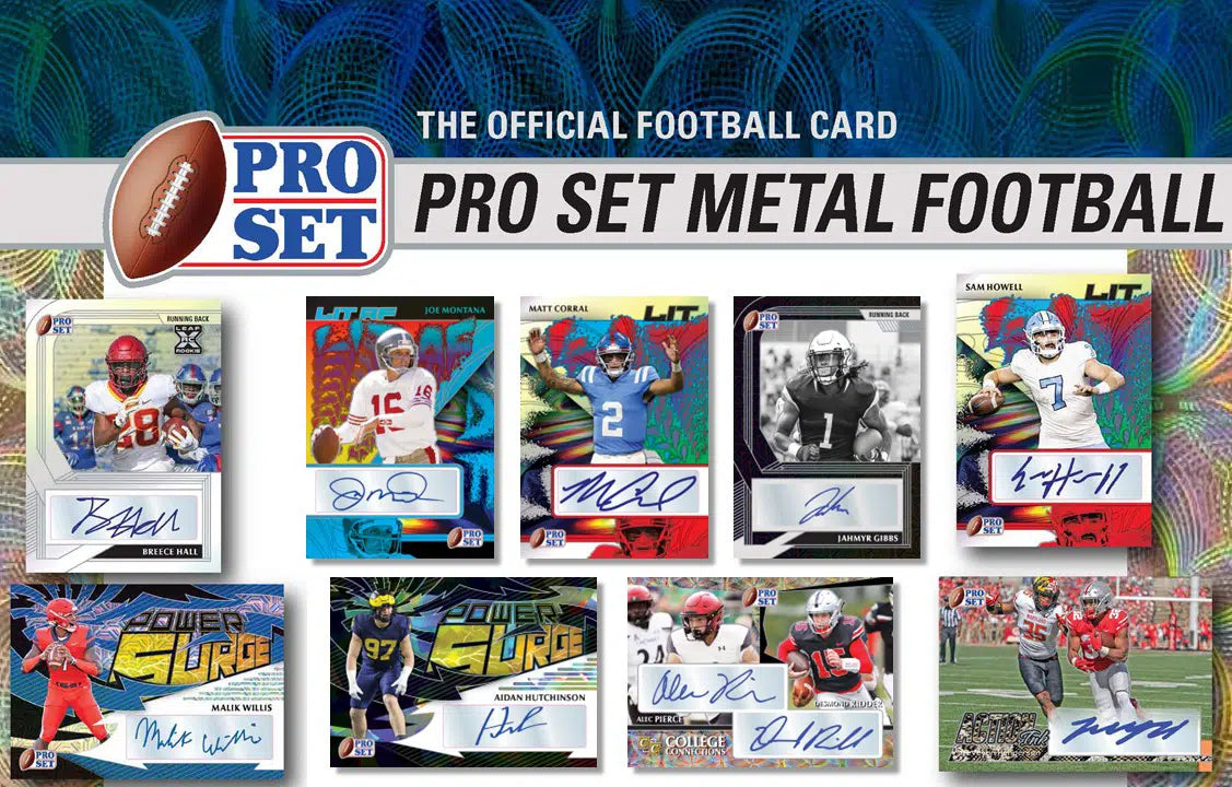 2022 Leaf Pro Set Metal Football Hobby Box