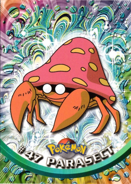 pokemon parasect card Parasect (47/76) [Topps Series 1