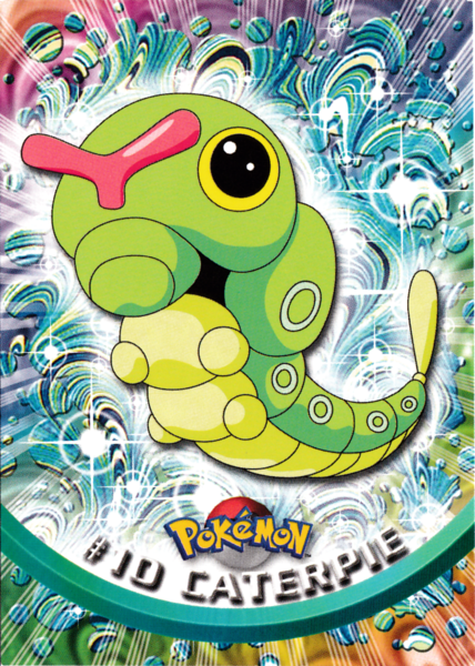 caterpie pokemon card Caterpie (10/76) [Topps Series 1