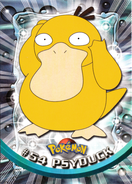 psyduck pokemon cards Psyduck (54/76) [Topps Series 1
