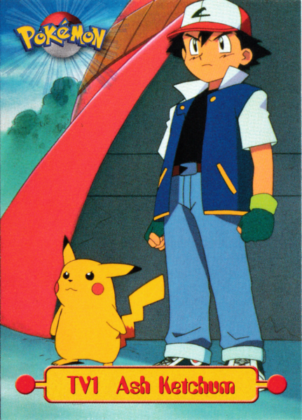 ash pokemon card trainer Ash Ketchum (TV1) [Topps Series 1