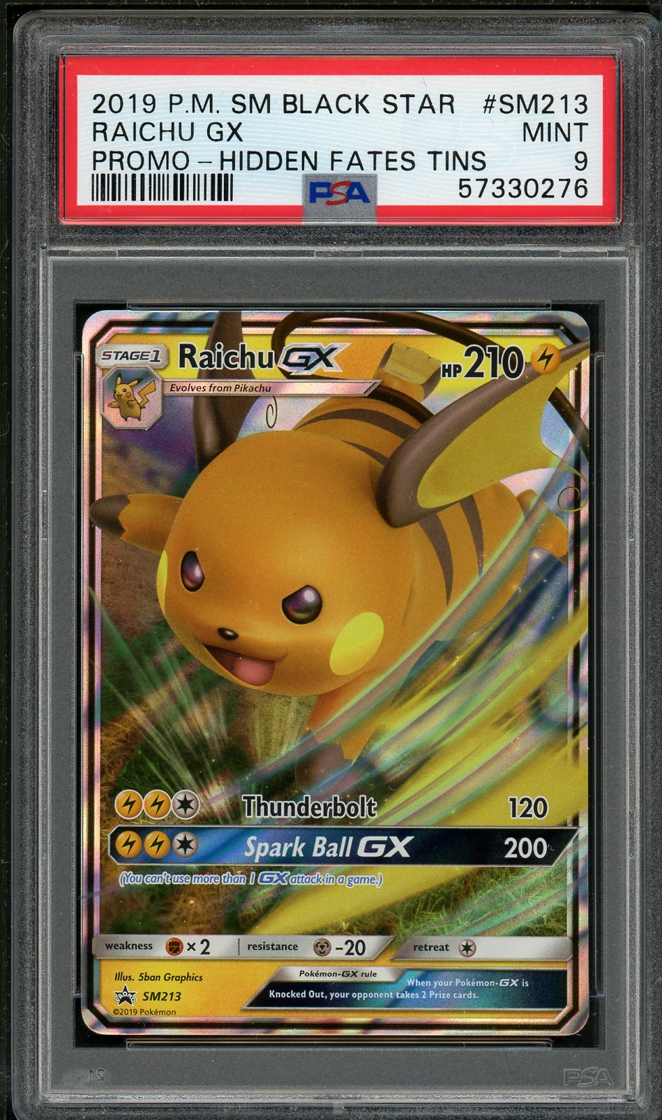 raichu gx pokemon card value Pokemon Trading Card Game Unified Minds Ultra Rare Holo Raichu and Alolan Raichu GX #54