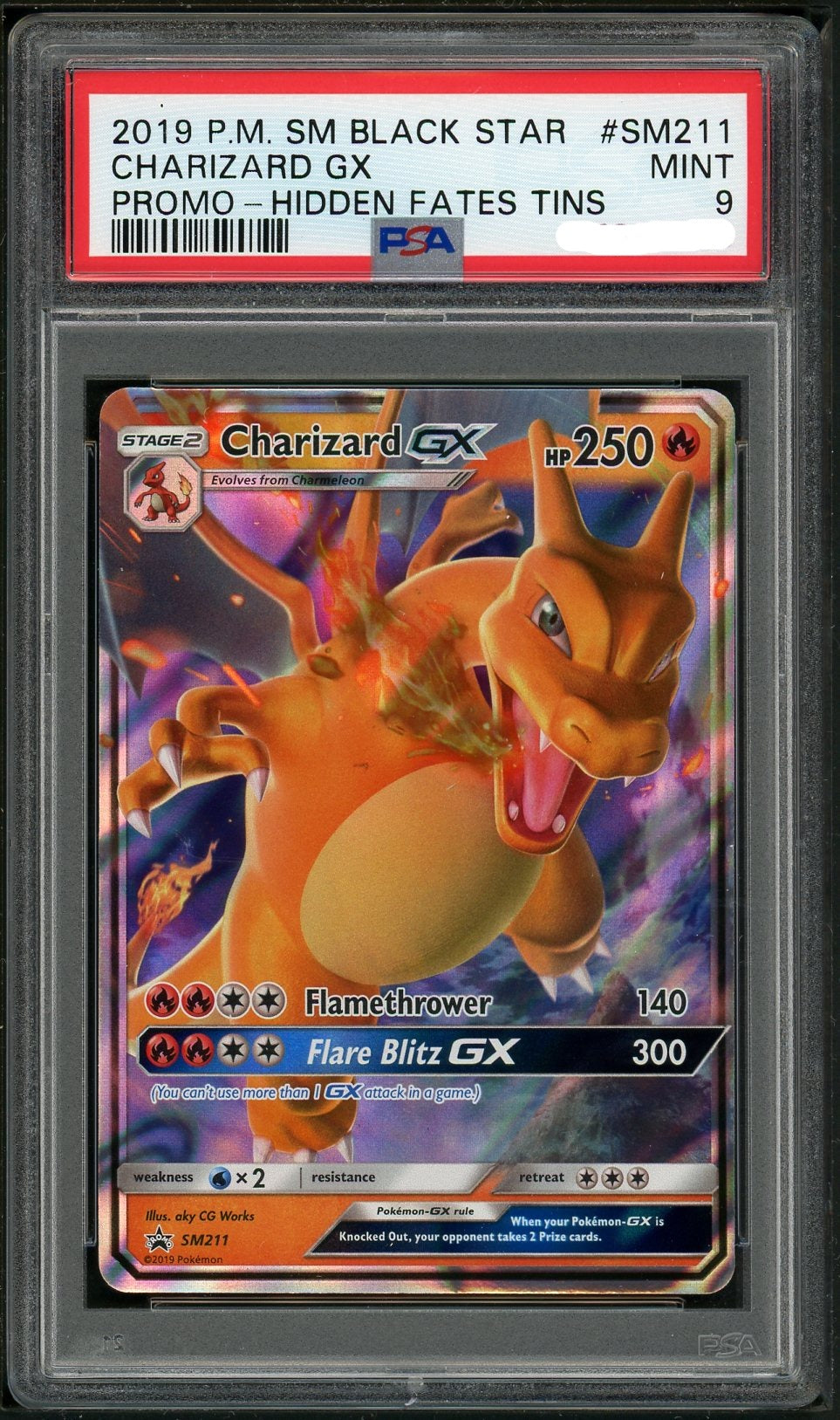 PSA (MINT 9) Charizard Gx #Sm211 - Pokemon Sm Black Star Promo Pokemon Plug PSA (MINT 9) Charizard Gx #Sm211 - Pokemon Sm Black Star Promo Pokemon Plug
