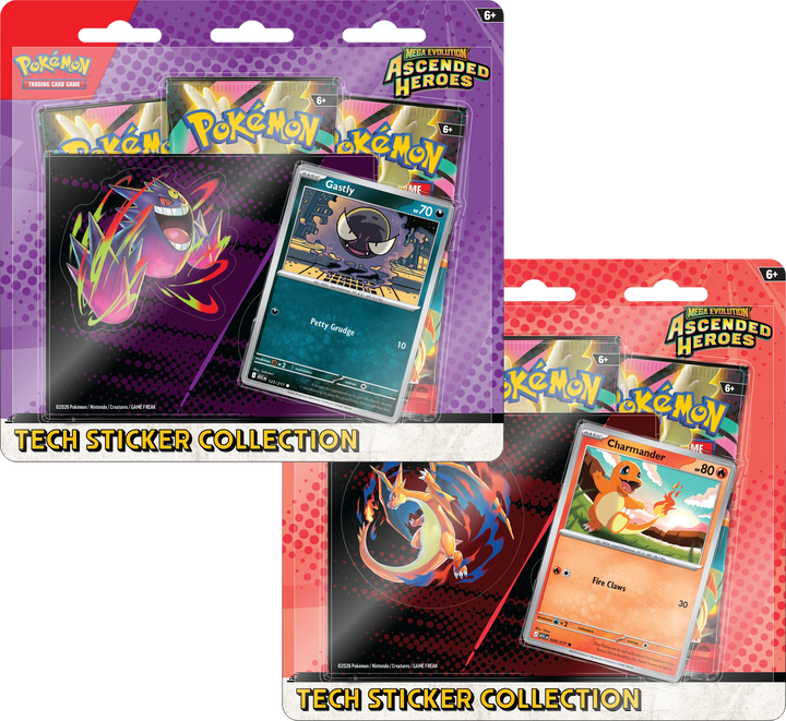 Ascended Heroes Tech Sticker Collection (Gastly & Charmander)