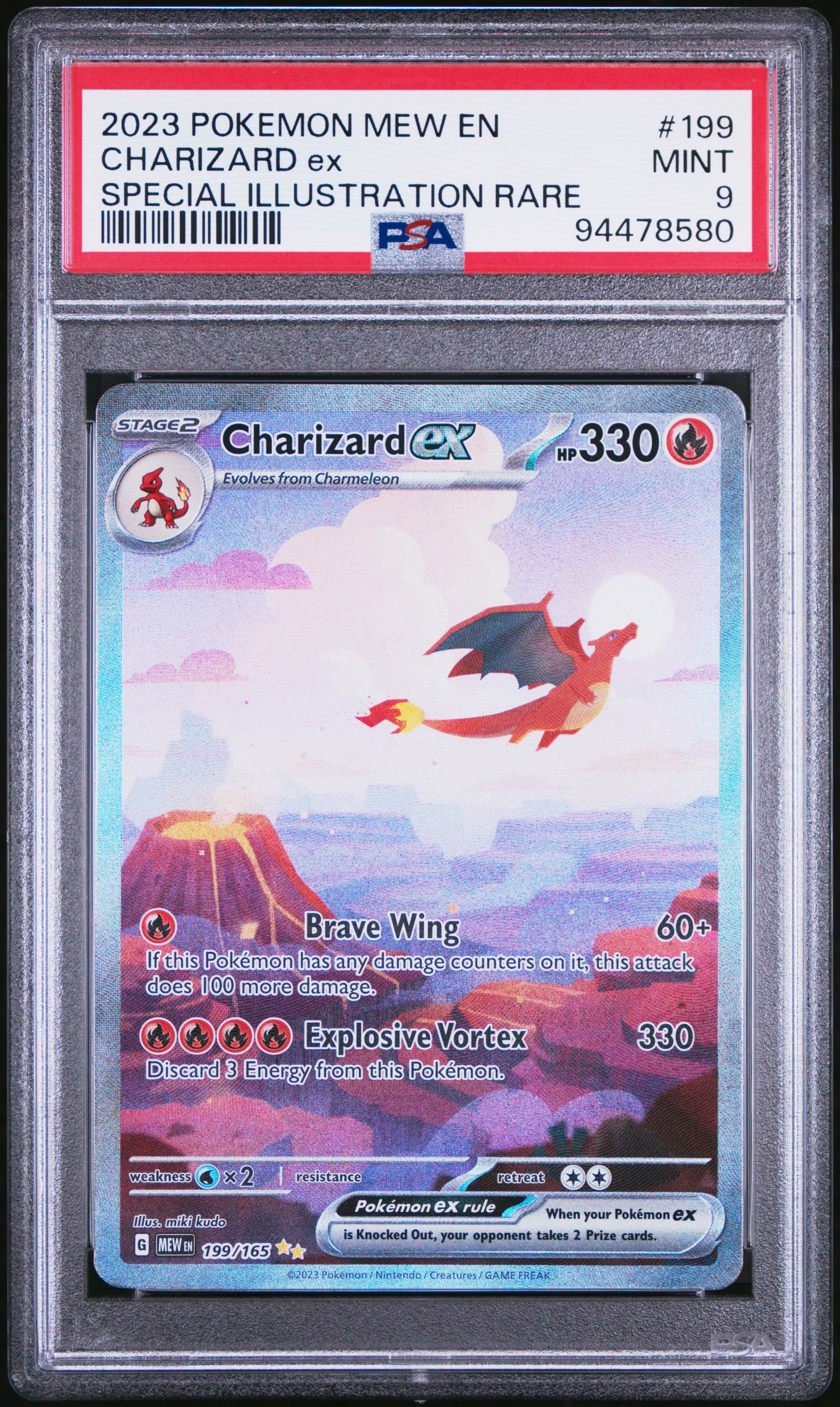 PSA (Mint 9) Charizard ex #199 SIR (Alt Art) - Pokmon Scarlet & Viole Pokemon Plug PSA (Mint 9) Charizard ex #199 SIR (Alt Art) - Pokmon Scarlet & Viole Pokemon Plug