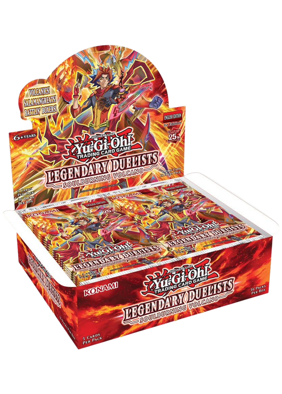 Yu-Gi-Oh! Legendary Duelists - Soulburning Volcano Booster Packs & Box Pokemon Plug Yu-Gi-Oh! Legendary Duelists - Soulburning Volcano Booster Packs & Box Pokemon Plug
