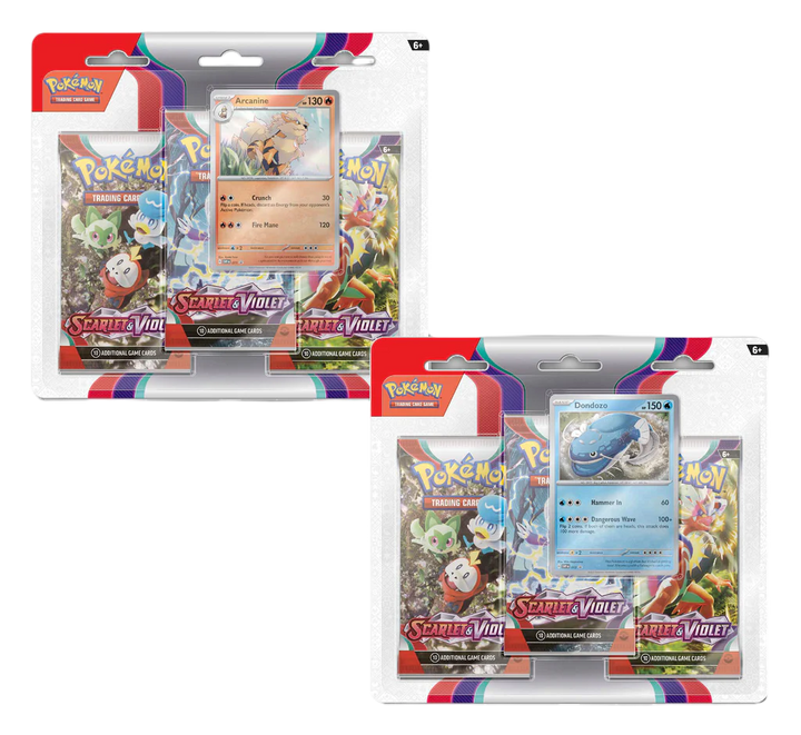 Pokémon TCG: Scarlet & Violet Base Set 3-Pack Blister Packs & Cases