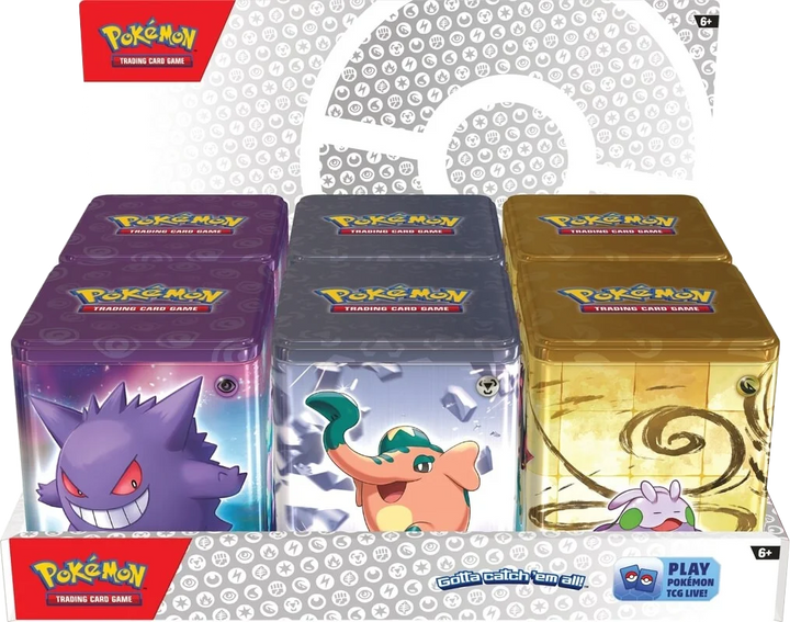 Pokémon Trading Card Game: 2024 Stacking Tins (Psychic, Metal, & Dragon)