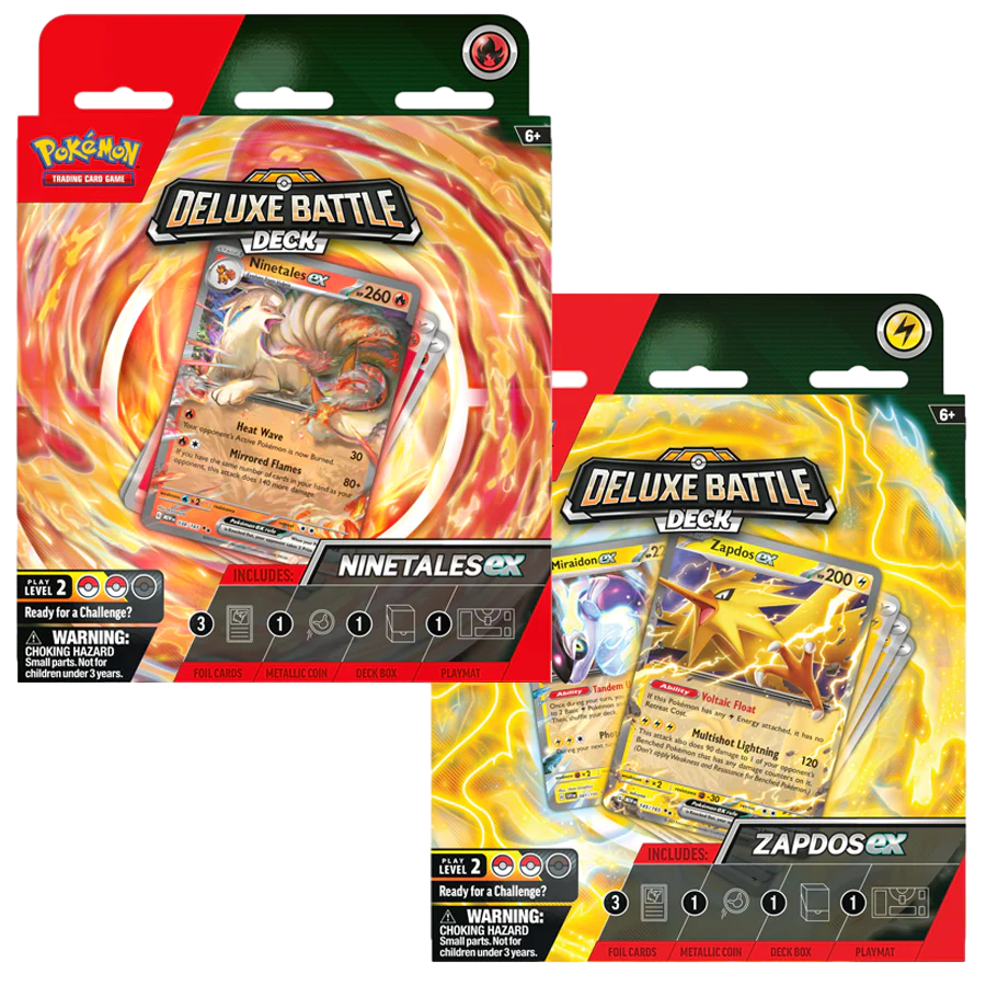 Pokmon TCG: Ninetales ex or Zapdos ex Deluxe Battle Deck Pokemon Plug Pokmon TCG: Ninetales ex or Zapdos ex Deluxe Battle Deck Pokemon Plug