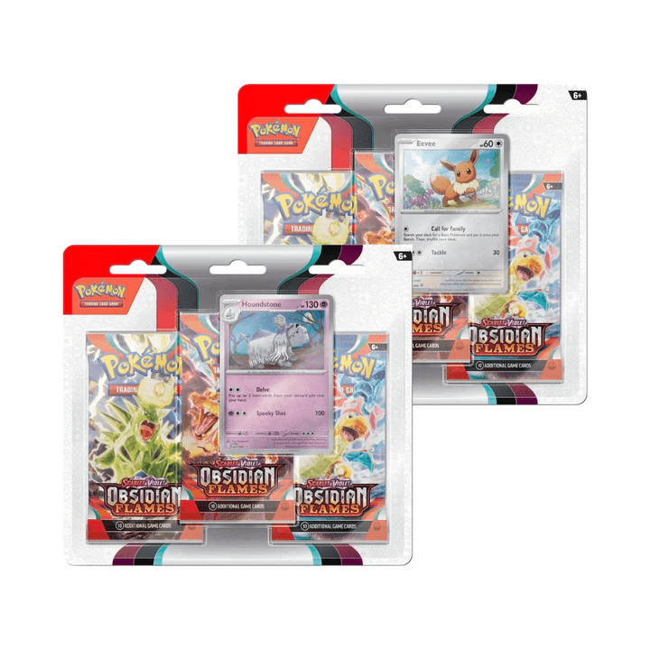 Obsidian Flames 3-Pack Blister Packs & Cases