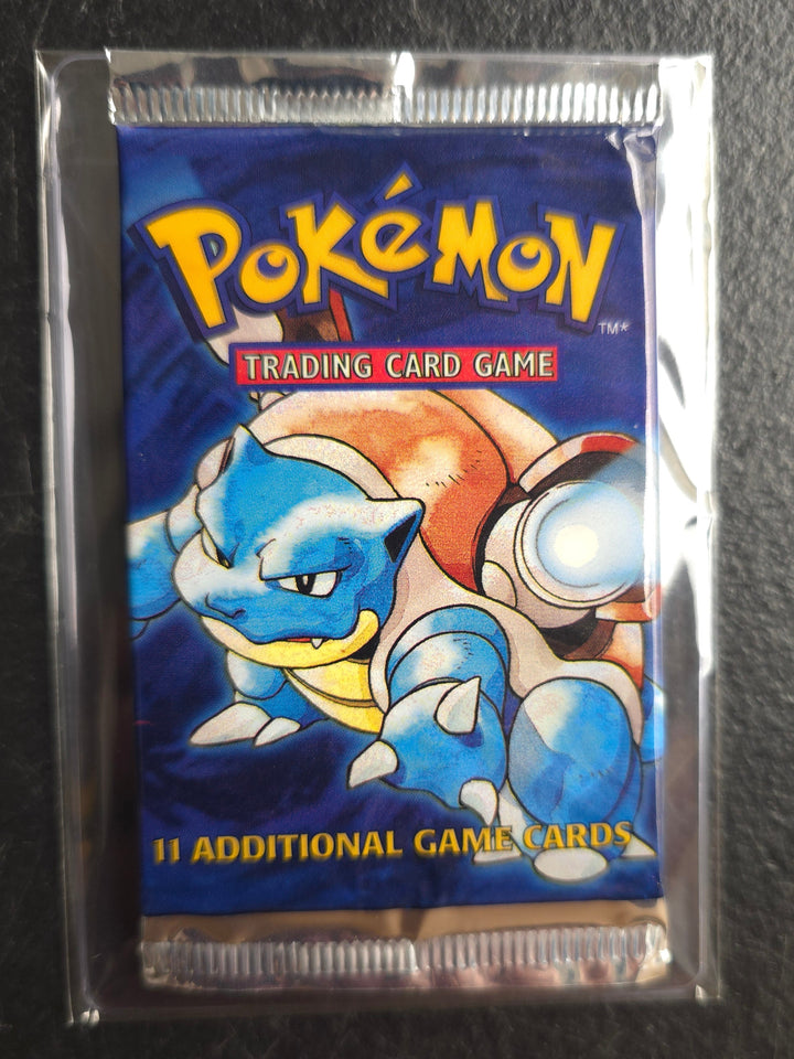 Pokémon Base Set Booster Pack - Unlimited Edition (1999) - Short Crimp - Blastoise