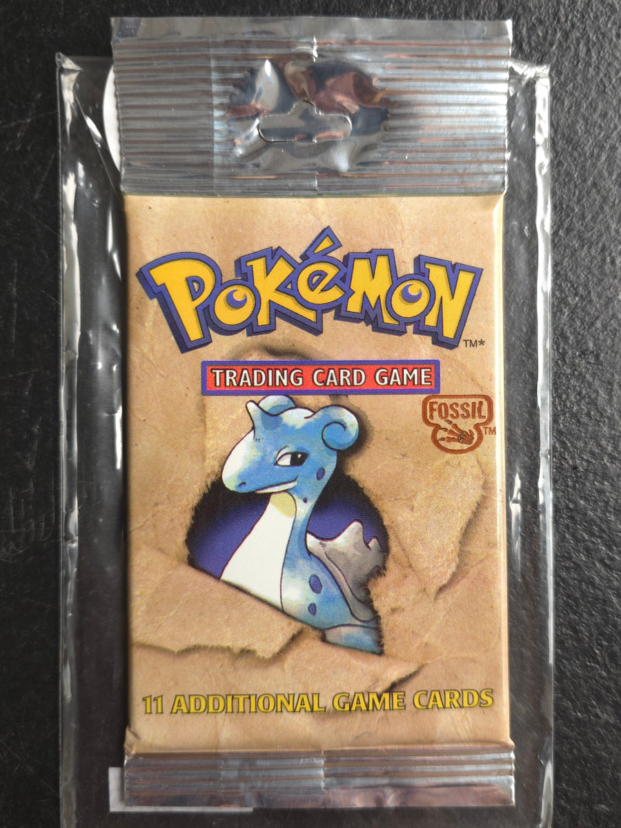 Pokémon Fossil Booster Pack - Unlimited Edition (1999) - Long Crimp - Lapras