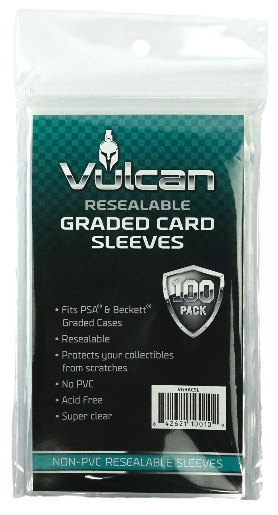 Vulcan Shield Resealable Graded Card Sleeves - Universal Fit [PSA, BGS Pokemon Plug Vulcan Shield Resealable Graded Card Sleeves - Universal Fit [PSA, BGS Pokemon Plug
