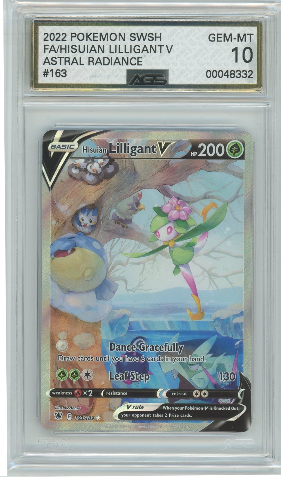 AGS (GEM-MT 10) Hisuian Lilligant V #163 - Astral Radiance (#00048332) Pokemon Plug AGS (GEM-MT 10) Hisuian Lilligant V #163 - Astral Radiance (#00048332) Pokemon Plug