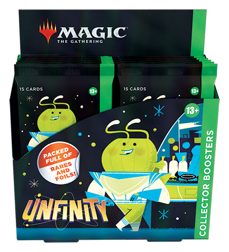 Magic the Gathering: Unfinity - Collector Booster Packs, Boxes & Cases Pokemon Plug Magic the Gathering: Unfinity - Collector Booster Packs, Boxes & Cases Pokemon Plug
