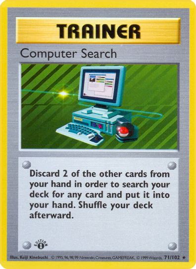 1995 pokemon trainer cards Transfert 95/102 Set de Base