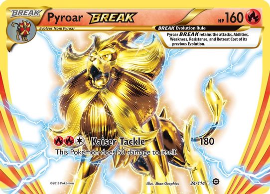 pokemon pyroar card - 19/131 - Forbidden Light Wx2 / None / 2 SV02 Pyroar BREAK (24/114) [XY: Steam