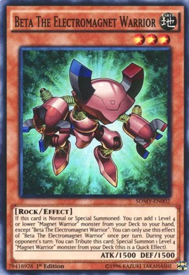 Beta The Electromagnet Warrior (SDMY-EN002) [Structure Deck: Yugi Muto Pokemon Plug Beta The Electromagnet Warrior (SDMY-EN002) [Structure Deck: Yugi Muto Pokemon Plug