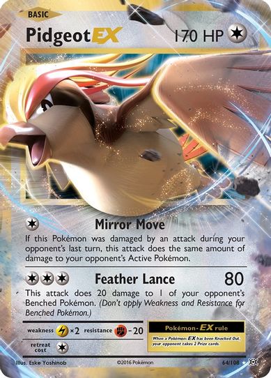 pidgeot ex pokemon card - 217/197 - Obsidian Flames - Ultra Rare the trusted official grading guarantees its condition Pidgeot ex - 225/197 -