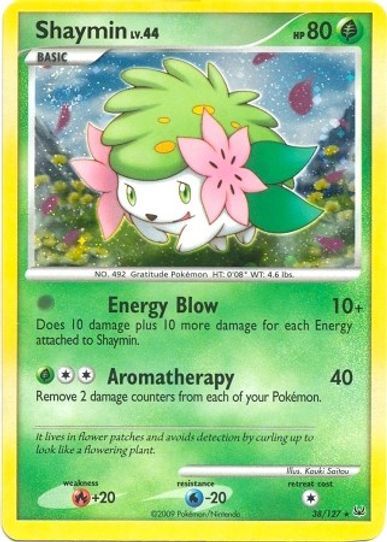 Pokemon Platinum Edition Holo Rare Card - Shaymin 15/127