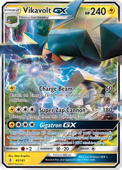 pokemon sun and moon guardians rising rare cards & - Fighting Energy - 169/145 Island Guardians Ready for Battle Vikavolt GX (45/145) [Sun &
