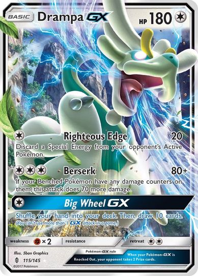 drampa basic pokemon card value McDonald's Holo : r/pokemoncards Colorless Spiral Rush (30+) Flip a coin until you get tails Drampa GX (115/145) [Sun &