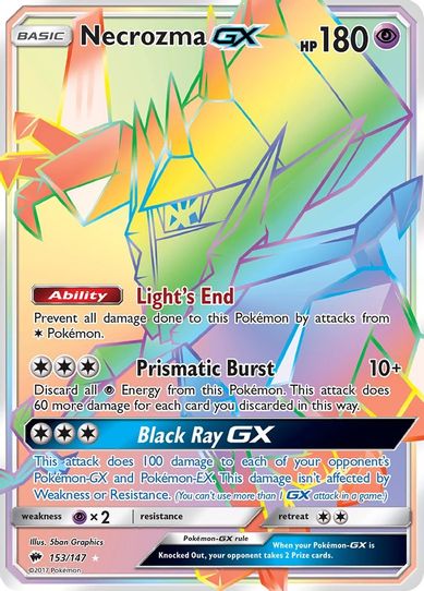 necrozma pokemon card price Amazon.com: - Dusk Mane GX - 163/156 - Secret Rare Put 6 damage counters on each of your opponents Pokemon Necrozma | Sun & Moon