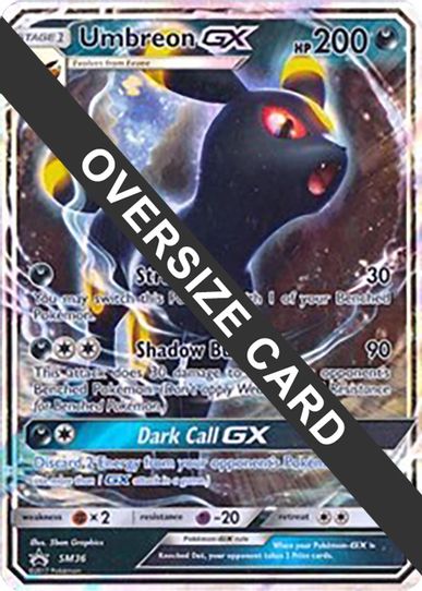 Umbreon GX 36 (SM Black Star Promo) (SM36) [First Partner Pack Jumbo C Pokemon Plug Umbreon GX 36 (SM Black Star Promo) (SM36) [First Partner Pack Jumbo C Pokemon Plug
