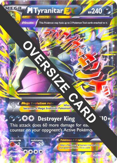 M Tyranitar EX 43 (Ancient Origins) (43) [First Partner Pack Jumbo Car Pokemon Plug M Tyranitar EX 43 (Ancient Origins) (43) [First Partner Pack Jumbo Car Pokemon Plug