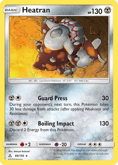 Heatran (88/156) [Sun & Moon: Ultra Prism] – Pokemon Plug