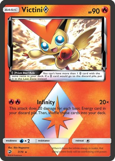 prism cards pokemon tcg Sun & Moon Ultra 4 Sealed Booster Packs: SM-5 Evolves from null Rules You can play this card only if your Active Pokmon is a Water or Metal Pokmon Victini Prism Star (7/70) [Sun
