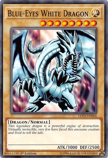 Blue-Eyes White Dragon (LED3-EN006) [Legendary Duelists: White Dragon Pokemon Plug Blue-Eyes White Dragon (LED3-EN006) [Legendary Duelists: White Dragon Pokemon Plug