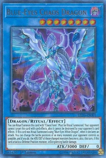 Blue-Eyes Chaos Dragon (LED3-EN001) [Legendary Duelists: White Dragon Pokemon Plug Blue-Eyes Chaos Dragon (LED3-EN001) [Legendary Duelists: White Dragon Pokemon Plug
