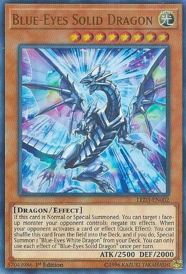 blue eyes white dragon pokemon card Blue-Eyes Solid Dragon (LED3-EN002) [Legendary Duelists: White Dragon – Pokemon Plug