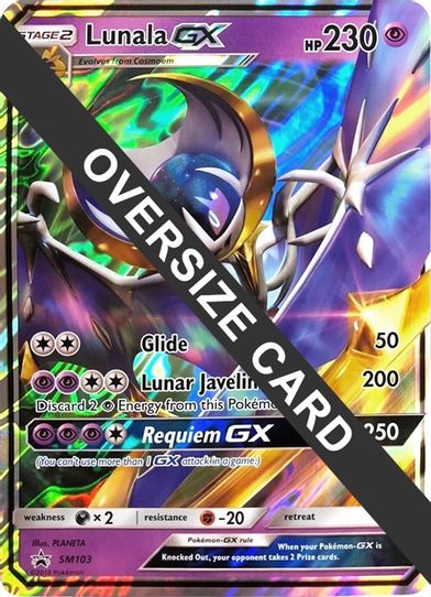 Lunala GX 103 (SM Black Star Promo) (SM103) [First Partner Pack Jumbo Pokemon Plug Lunala GX 103 (SM Black Star Promo) (SM103) [First Partner Pack Jumbo Pokemon Plug
