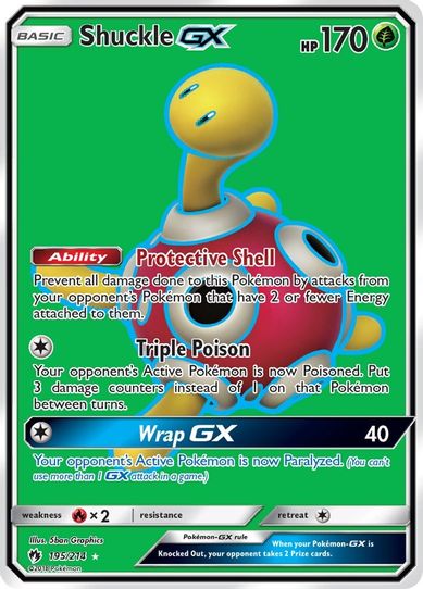 pokemon card shuckle I now have atleast 1 of every printed in the tcg (as of this time) : r/PokemonTCG Your opponents Active Pokemon is now Poisoned Shuckle - SM - Lost