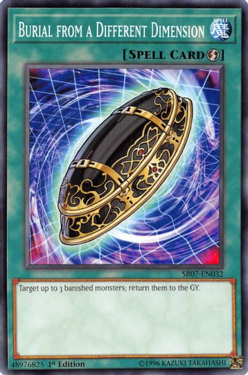 Burial from a Different Dimension (SR07-EN032) [Structure Deck: Zombie Pokemon Plug Burial from a Different Dimension (SR07-EN032) [Structure Deck: Zombie Pokemon Plug