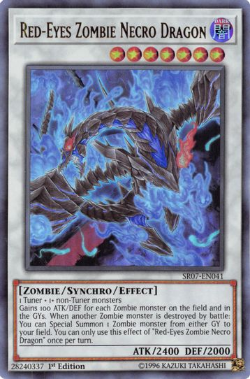 Red-Eyes Zombie Necro Dragon (SR07-EN041) [Structure Deck: Zombie Hord – Pokemon Plug