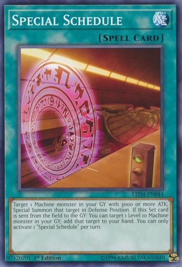 Special Schedule (LED4-EN044) [Legendary Duelists: Sisters of the Rose – Pokemon Plug