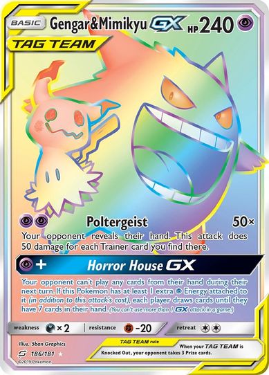 pokemon team up rarest card Gengar & Mimikyu-GX (Hyper Rare) The 10 Most Expensive TAG