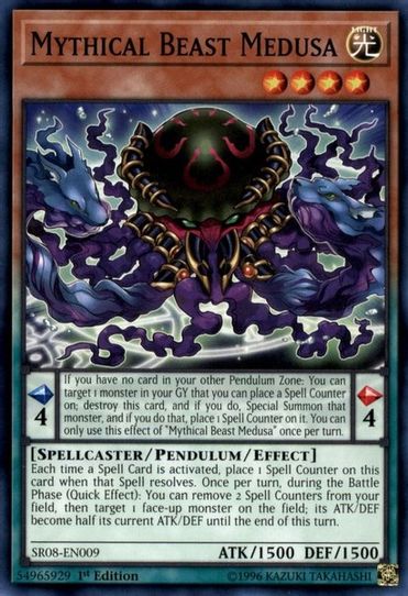 Mythical Beast Medusa (SR08-EN009) [Structure Deck: Order of the Spell –  Pokemon Plug