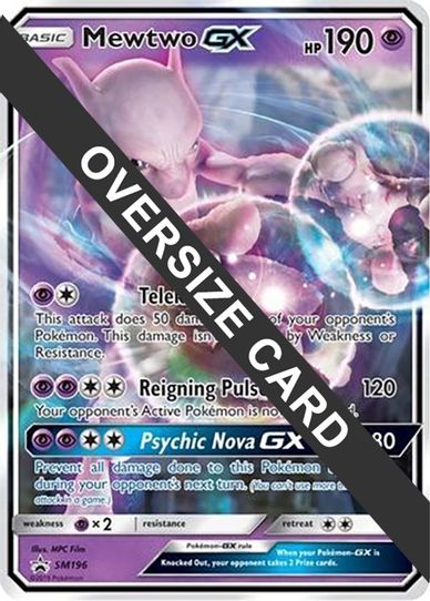 Mewtwo GX 196 (SM Black Star Promo) (SM196) [First Partner Pack Jumbo Pokemon Plug Mewtwo GX 196 (SM Black Star Promo) (SM196) [First Partner Pack Jumbo Pokemon Plug