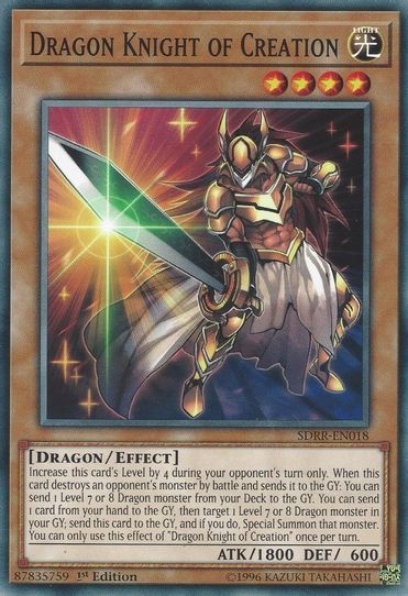 Dragon Knight of Creation (SDRR-EN018) [Structure Deck: Rokket Revolt] –  Pokemon Plug
