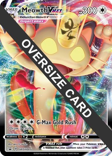 Meowth VMAX SWSH005 (Sword and Shield Promos) (SWSH005) [First Partner Pokemon Plug Meowth VMAX SWSH005 (Sword and Shield Promos) (SWSH005) [First Partner Pokemon Plug