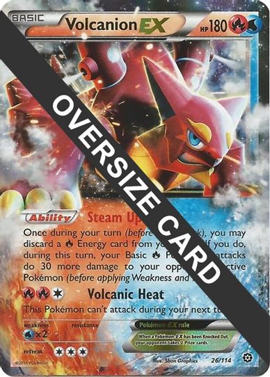 Volcanion 26/114 (Steam Siege) (26/114) [First Partner Pack Jumbo Card Pokemon Plug Volcanion 26/114 (Steam Siege) (26/114) [First Partner Pack Jumbo Card Pokemon Plug