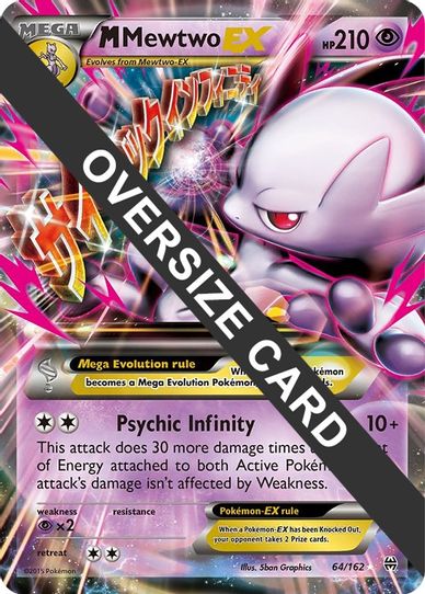 mewtwo 2016 pokemon card worth M Mewtwo EX 64/162 BREAKthrough (64/162) [First Partner Pack Jumbo Car – Pokemon Plug