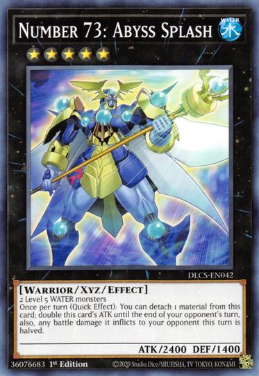 water xyz monsters Number : Abyss Splash (DLCS-EN042) [Dragons of Legend: The Complete Se – Pokemon Plug
